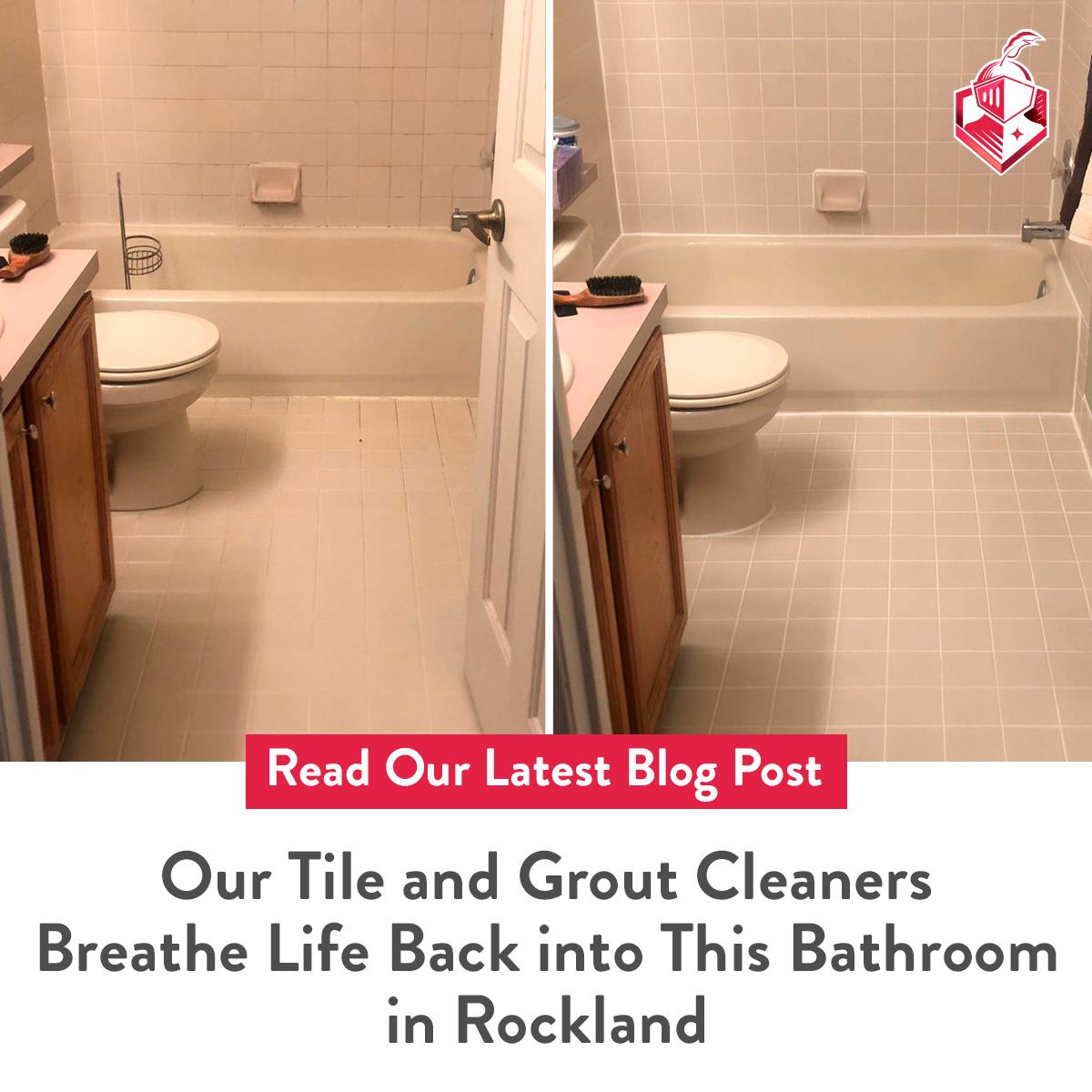 Our Tile and Grout Cleaners Breathe Life Back into This Bathroom in Rockland