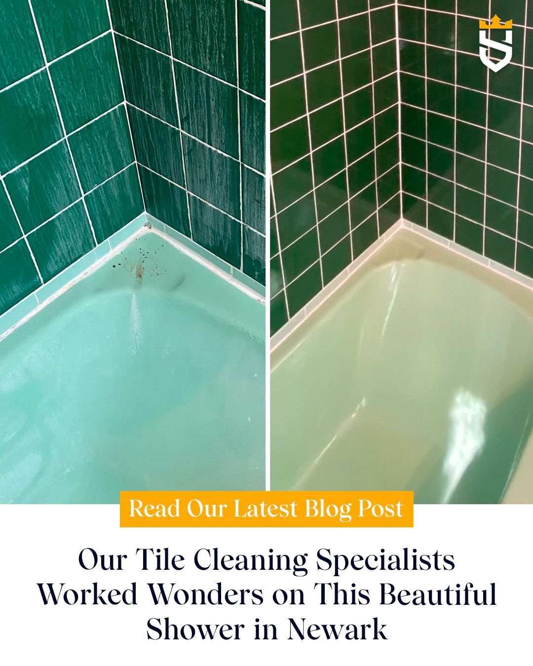 Our Tile Cleaning Specialists Worked Wonders on This Beautiful Shower in Newark