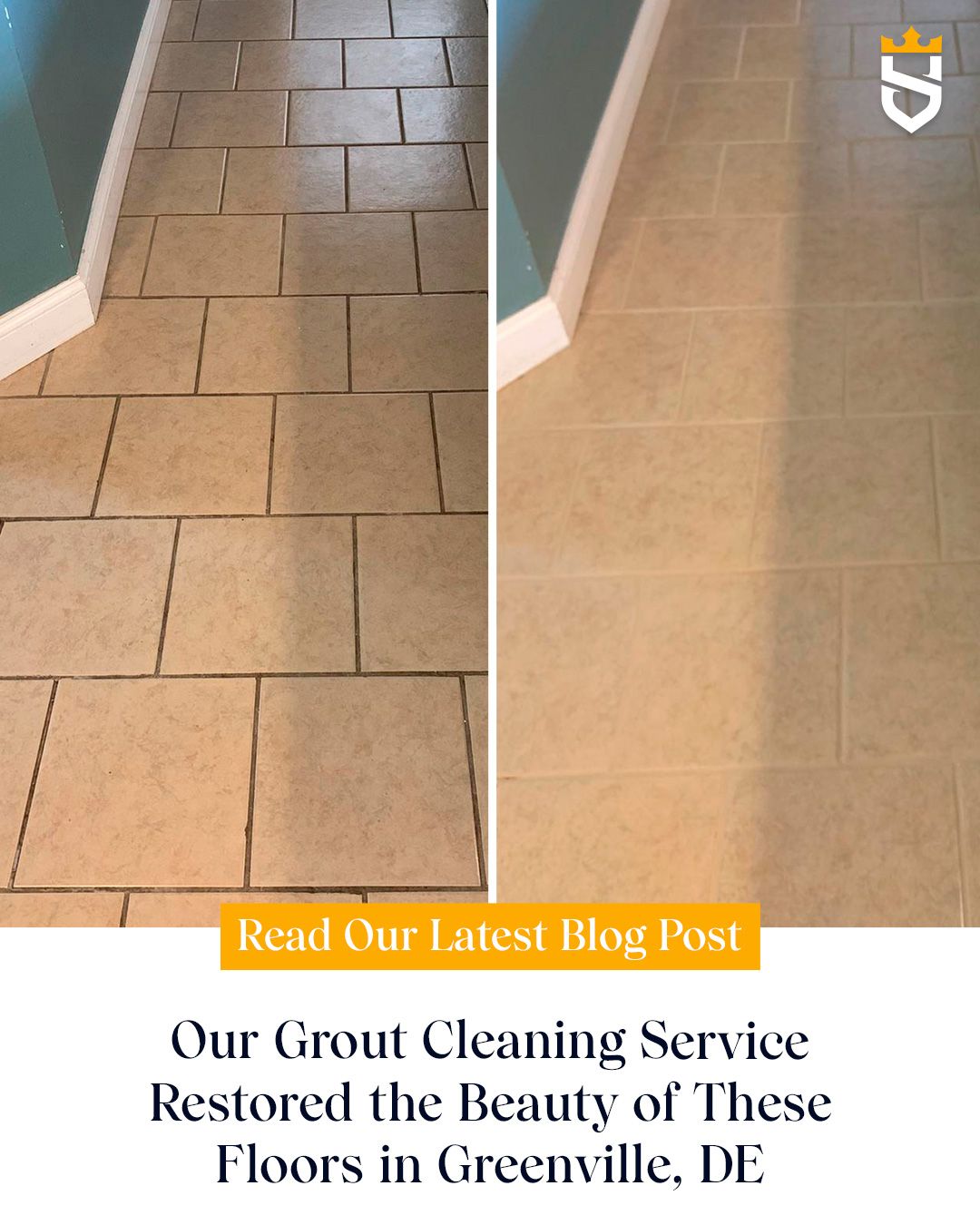 Our Grout Cleaning Service Restored the Beauty of These Floors in Greenville, DE