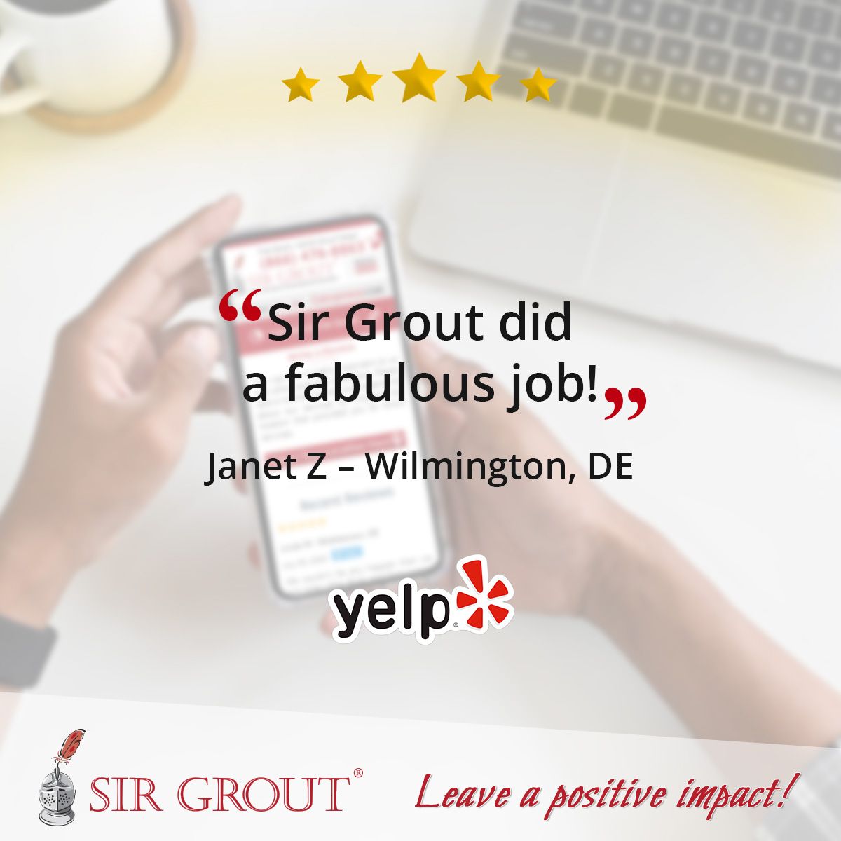 Sir Grout did a fabulous job!
