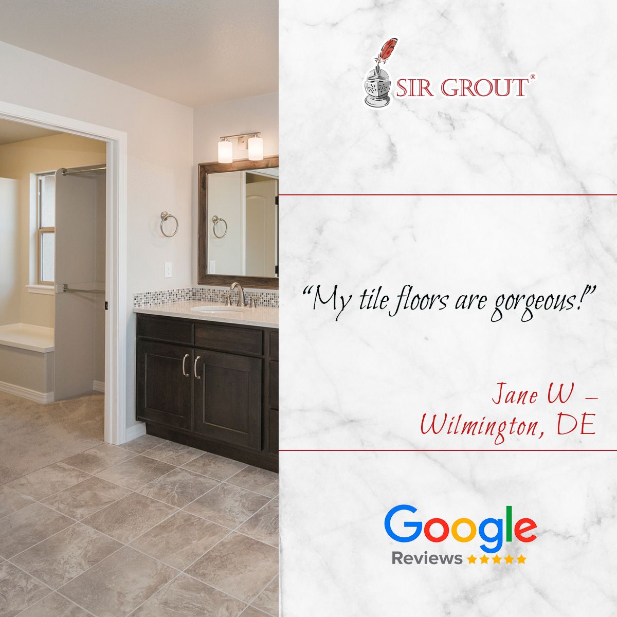 My tile floors are gorgeous!